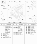 Cylinder Oil Filter Retainer Seal Diagram and Parts List for 432447-0105-E2  Briggs and Stratton Engine